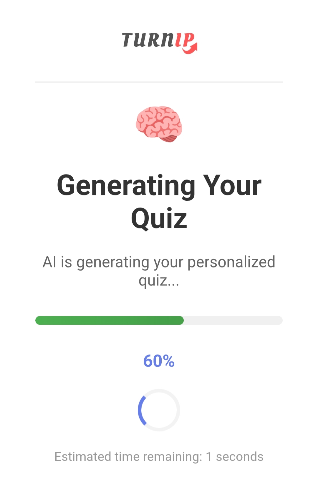 Turnip's AI Powered Quiz
